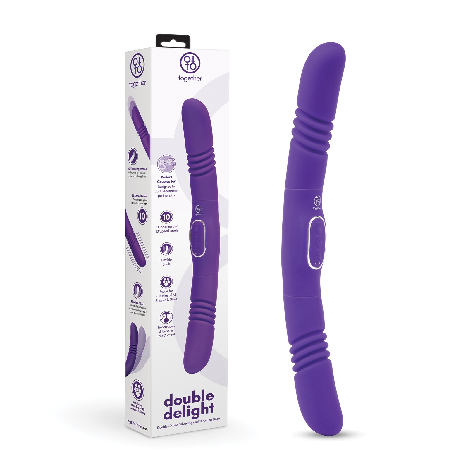 Together Vibrator for Couples with 10 Vibration Levels