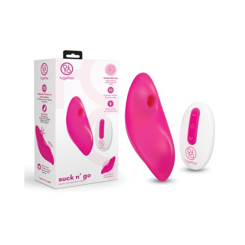 Together Suck N Go Remote Controlled Vibrator Pink