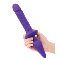 Together Double Pleasure Double-Ended Dildo & Butt Plug - Purple