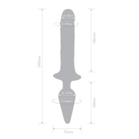 Together Double Pleasure Double-Ended Dildo & Butt Plug - Purple