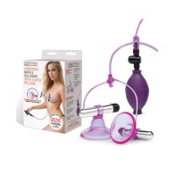 Lux Fetish Vibrating Nipple Suckers Quick Release Pink/Purple