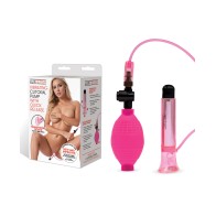 Lux Fetish Vibrating Clitoral Pump Pink