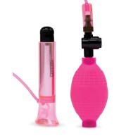 Lux Fetish Vibrating Clitoral Pump Pink