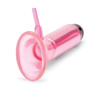 Lux Fetish Vibrating Clitoral Pump Pink