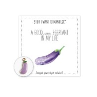 Warm Human Good Eggplant Mini Card & Charm