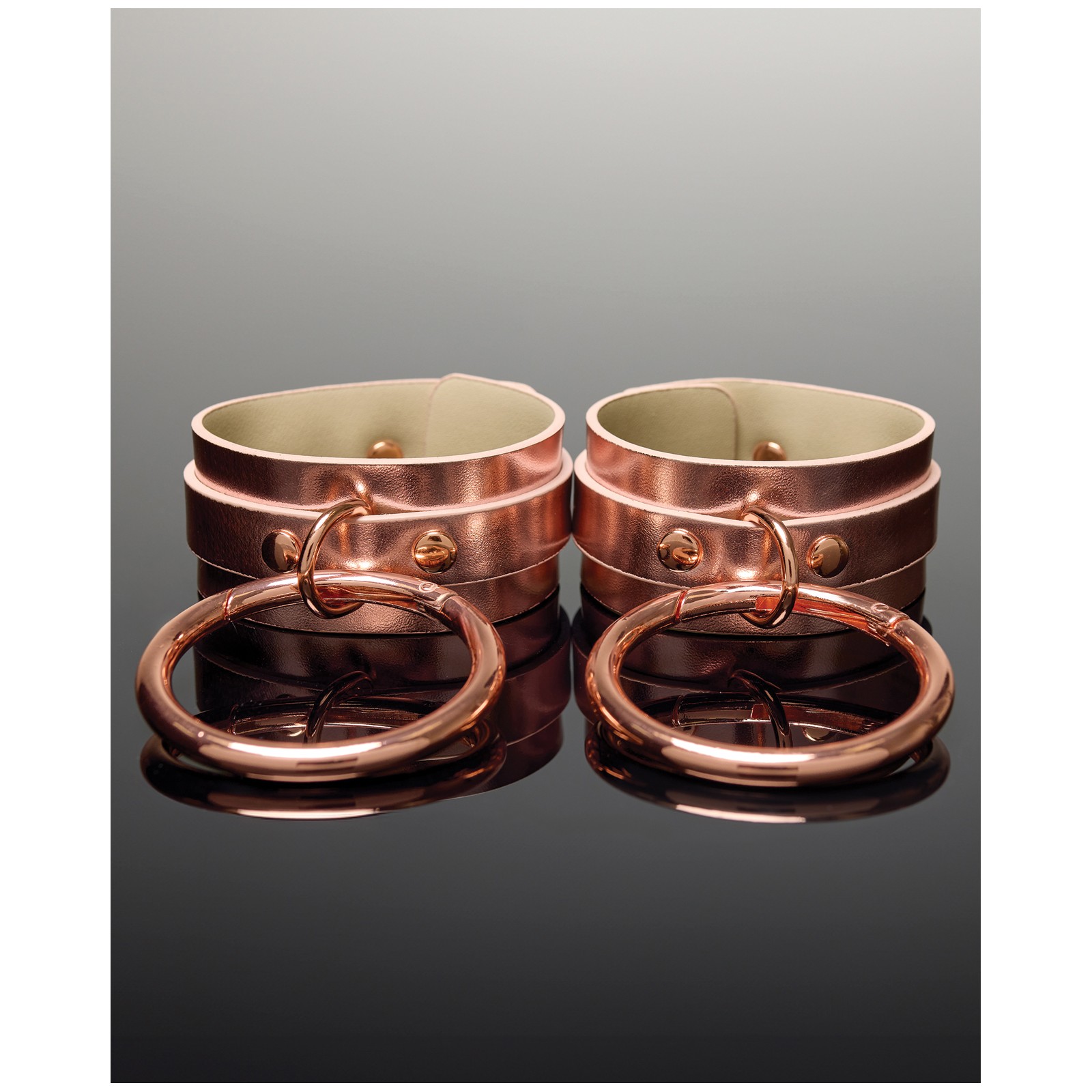 Pleasure Collection Adjustable Handcuffs Rose Gold - Luxurious Restraint