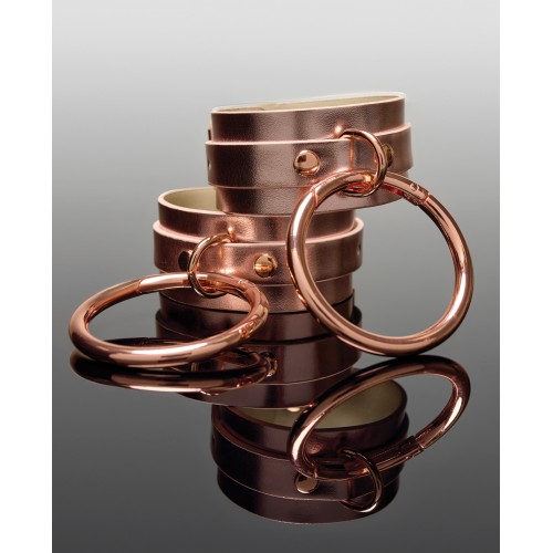 Pleasure Collection Adjustable Handcuffs Rose Gold - Luxurious Restraint