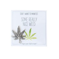 Warm Human Nice Weed Mini Card & Charm