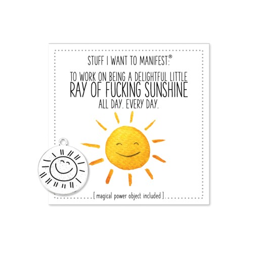 Warm Human Ray of Sunshine Mini Card for Positivity