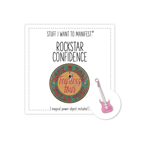 Warm Human Rockstar Confidence Mini Card Charm