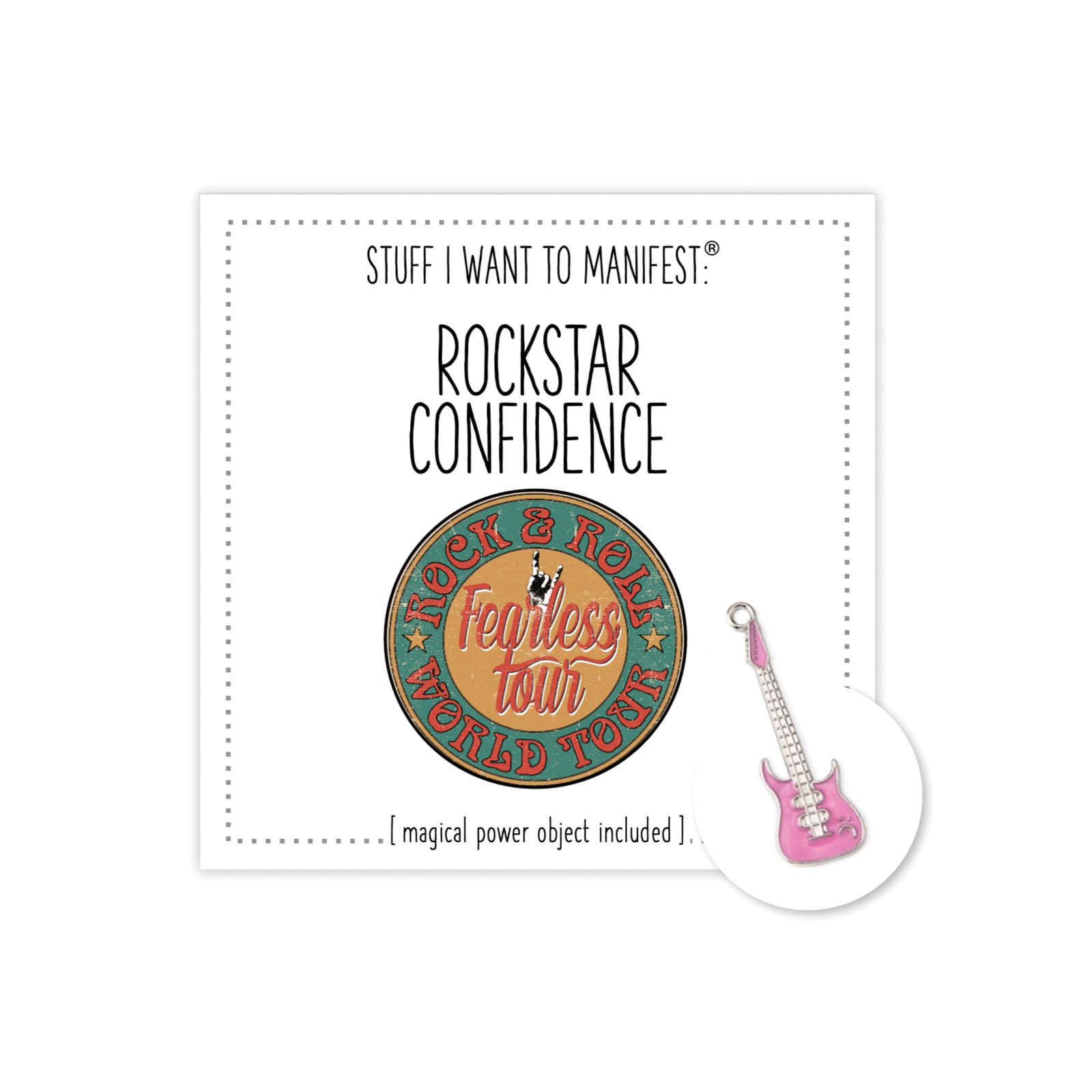 Tarjeta Mini y Encanto Rockstar Confidence