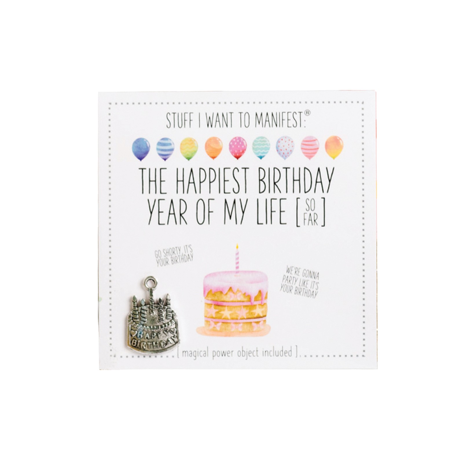 Warm Human Best Birthday Year Mini Card & Charm