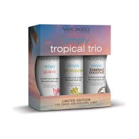 Wicked Sensual Care Trio Tropical de Lubricantes Sabrosos