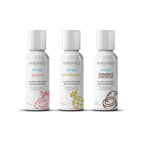 Wicked Sensual Care Trio Tropical de Lubricantes Sabrosos