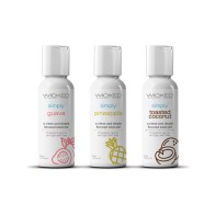 Wicked Sensual Care Trio Tropical de Lubricantes Sabrosos