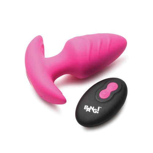 Bang Vibrating Butt Plug Remote Pink