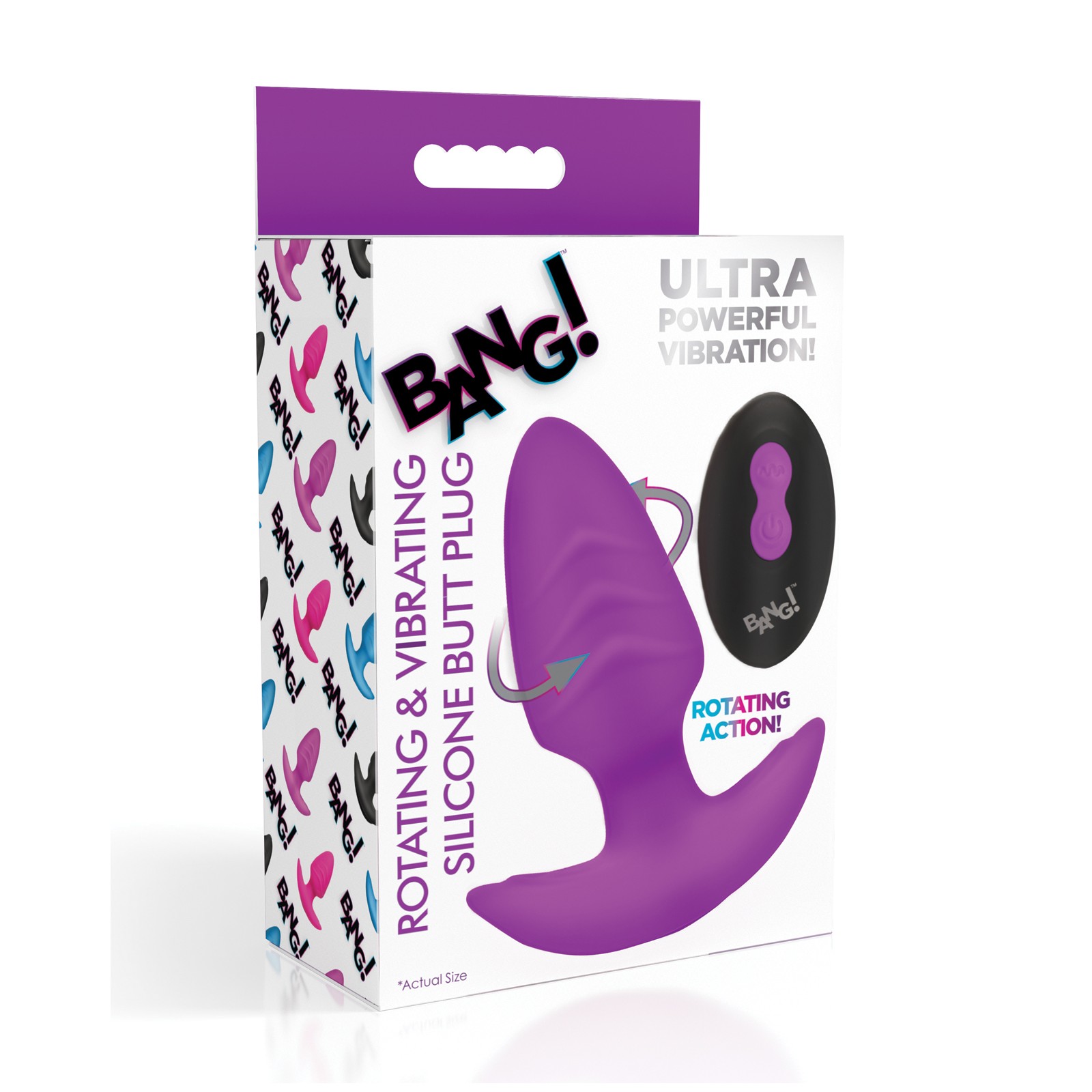 Bang! Rotating Vibrating Butt Plug Remote Control