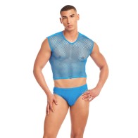 Conjunto de Malla Grande Rainbow Party Net-Flex con Tanga