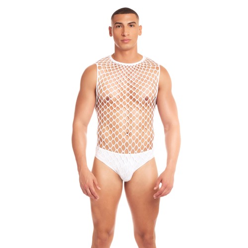 Conjunto de Malla Grande Rainbow Party 2 pzs Blanco L/XL