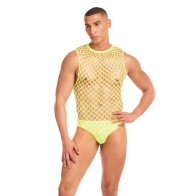 Conjunto de Malla Rainbow Party Full Effect - Amarillo S/M