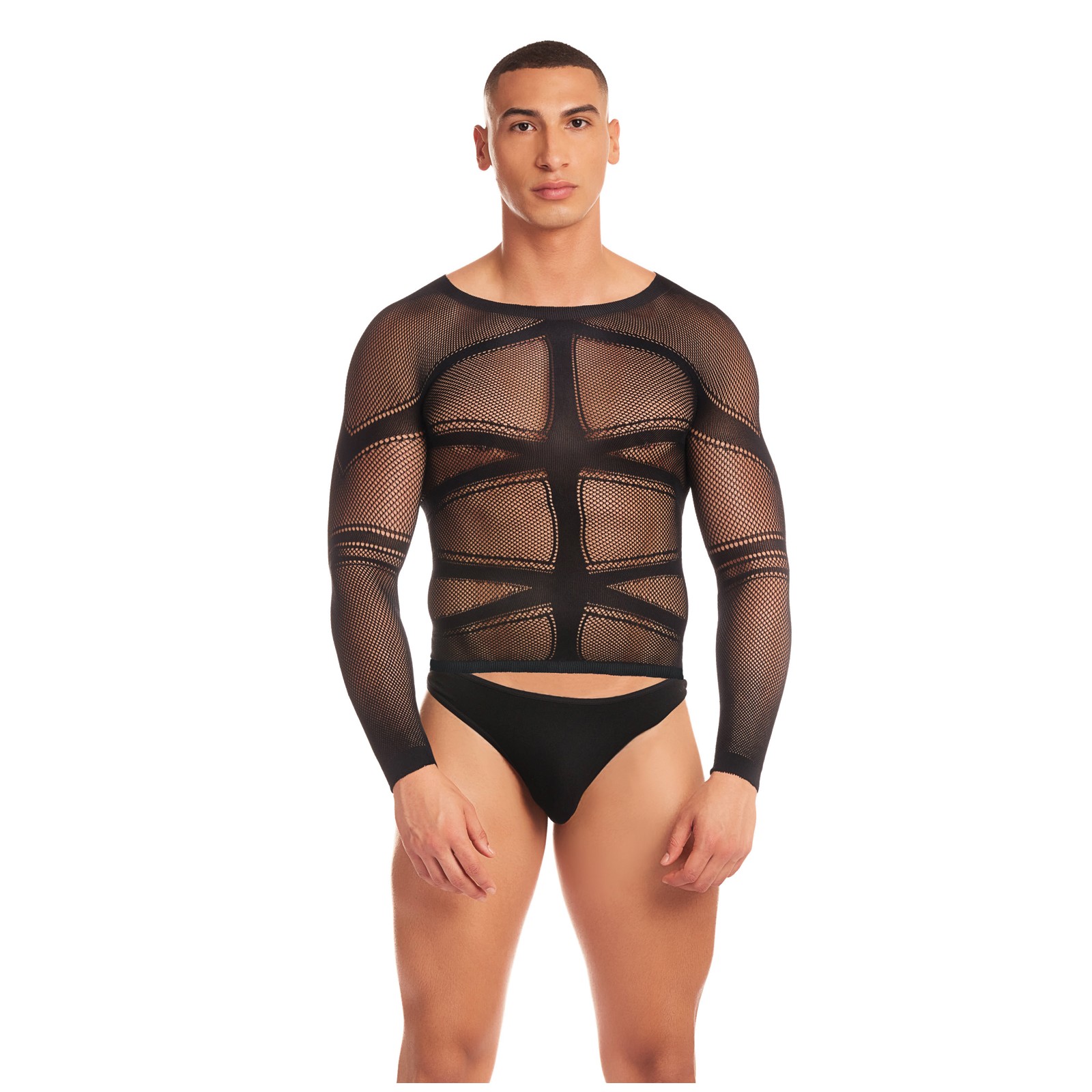 Conjunto Cam Boy Arcoíris Negro L/XL