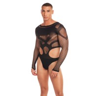 Body de Malla Rainbow Party Out of Orbit - Negro