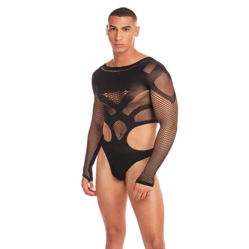 Rainbow Party Out of Orbit Mesh Bodysuit - Bold Fashion