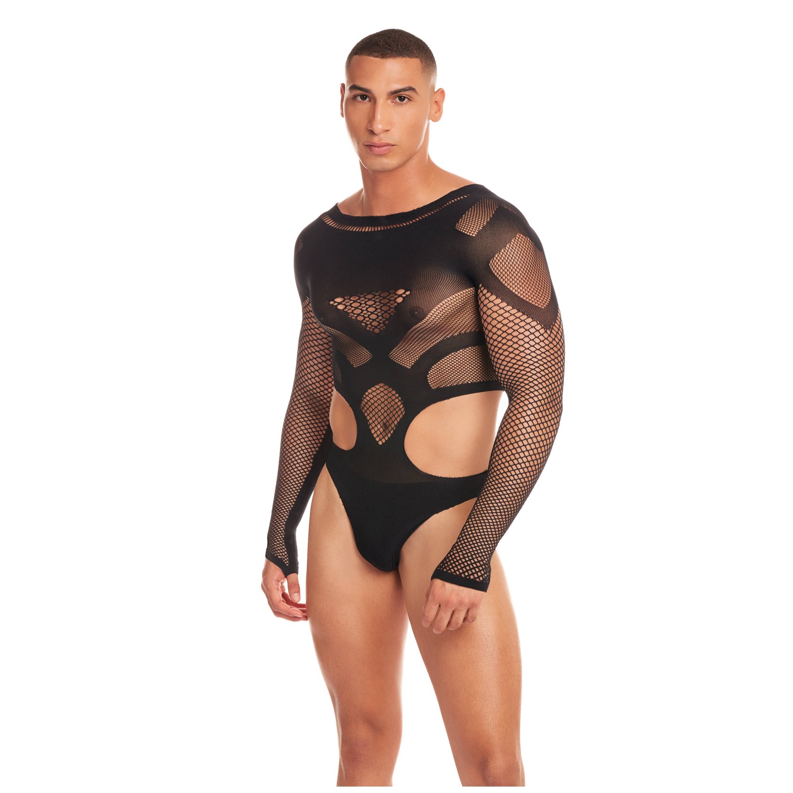 Rainbow Party Out of Orbit Mesh Bodysuit - Bold Fashion