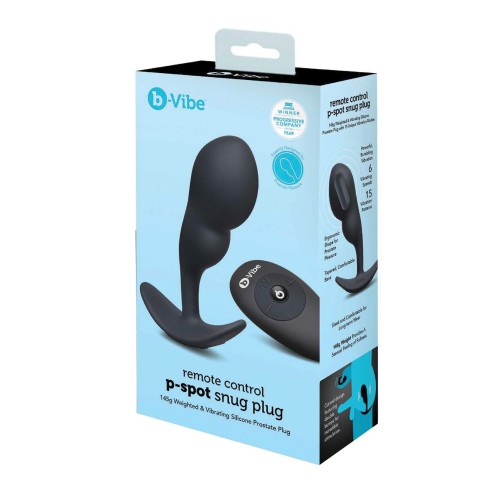 b-Vibe Remote Control P-Spot Snug Plug Black - Ultimate Prostate Toy