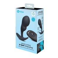 b-Vibe Remote Control P-Spot Snug Plug Black - Ultimate Prostate Toy