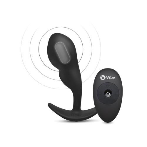 b-Vibe Remote Control P-Spot Snug Plug Black - Ultimate Prostate Toy