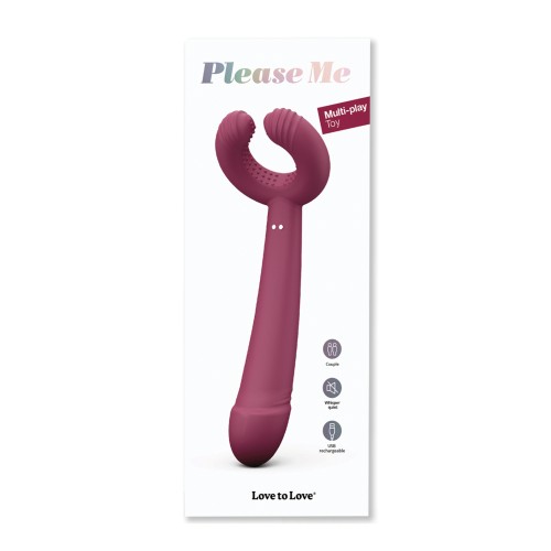 Love to Love Please Me Multi-Play Vibrator - Plum Star