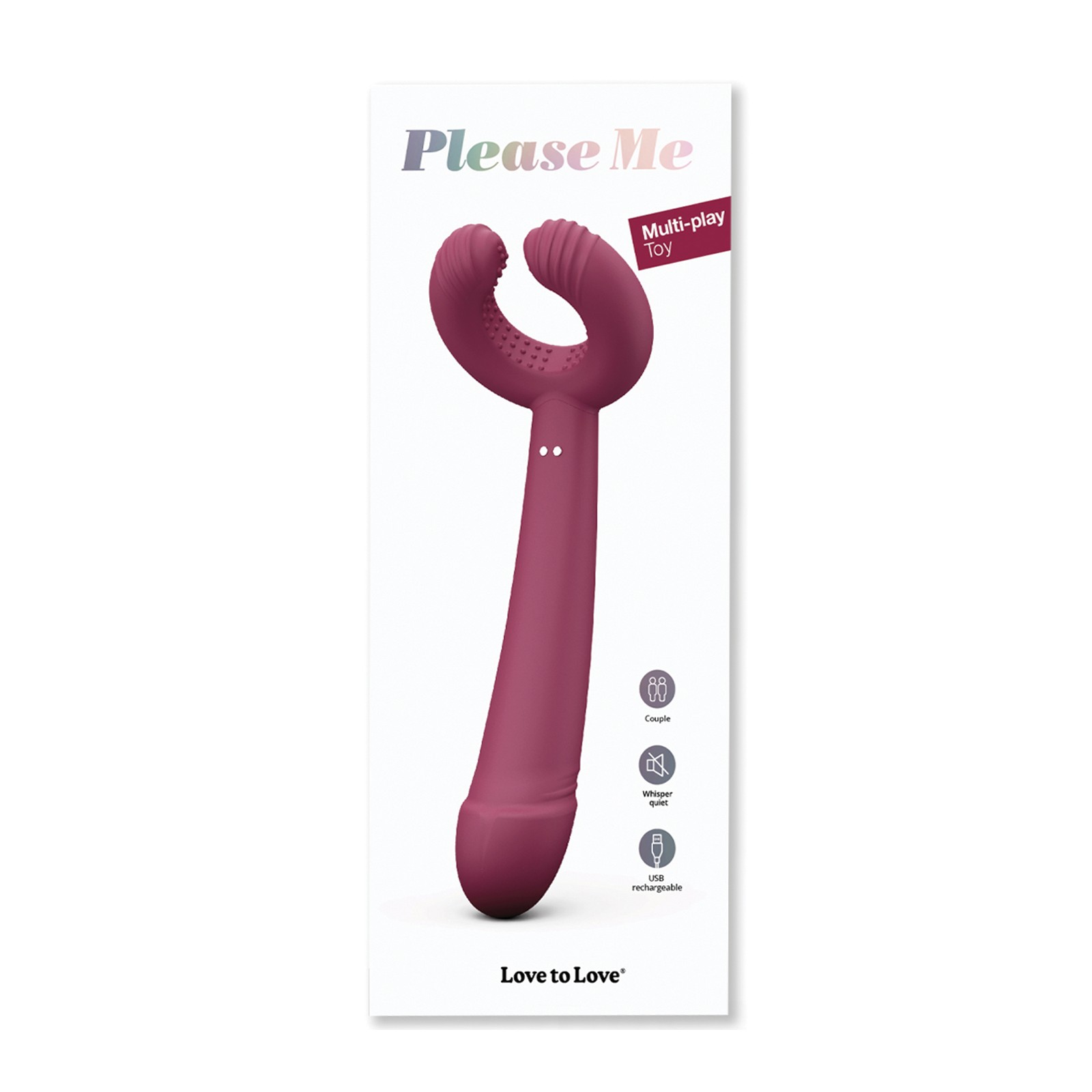 Love to Love Please Me Multi-Play Vibrator - Plum Star