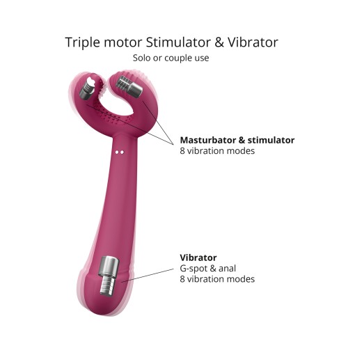 Love to Love Please Me Multi-Play Vibrator - Plum Star