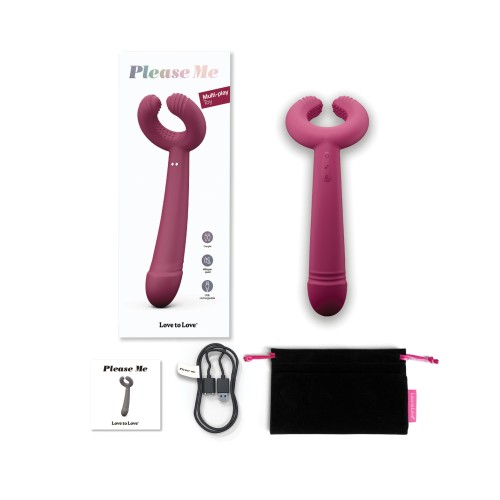 Love to Love Please Me Multi-Play Vibrator - Plum Star