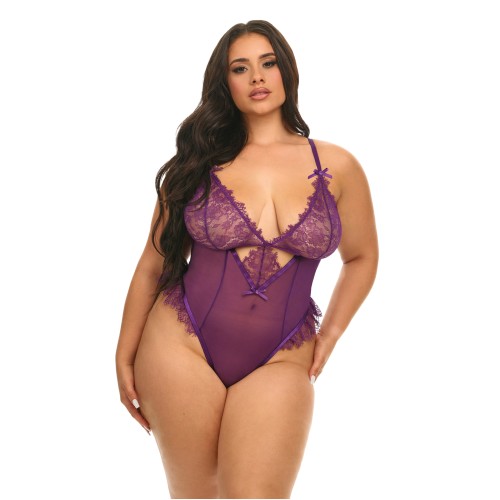 Katana Lace Teddy Purple 1X/2X