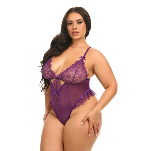 Katana Lace Teddy Purple 1X/2X