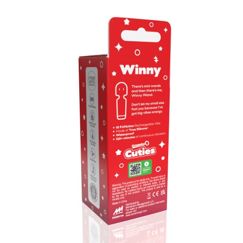 Screaming O Cuties Winny Vibrating Mini Wand - Sage Green