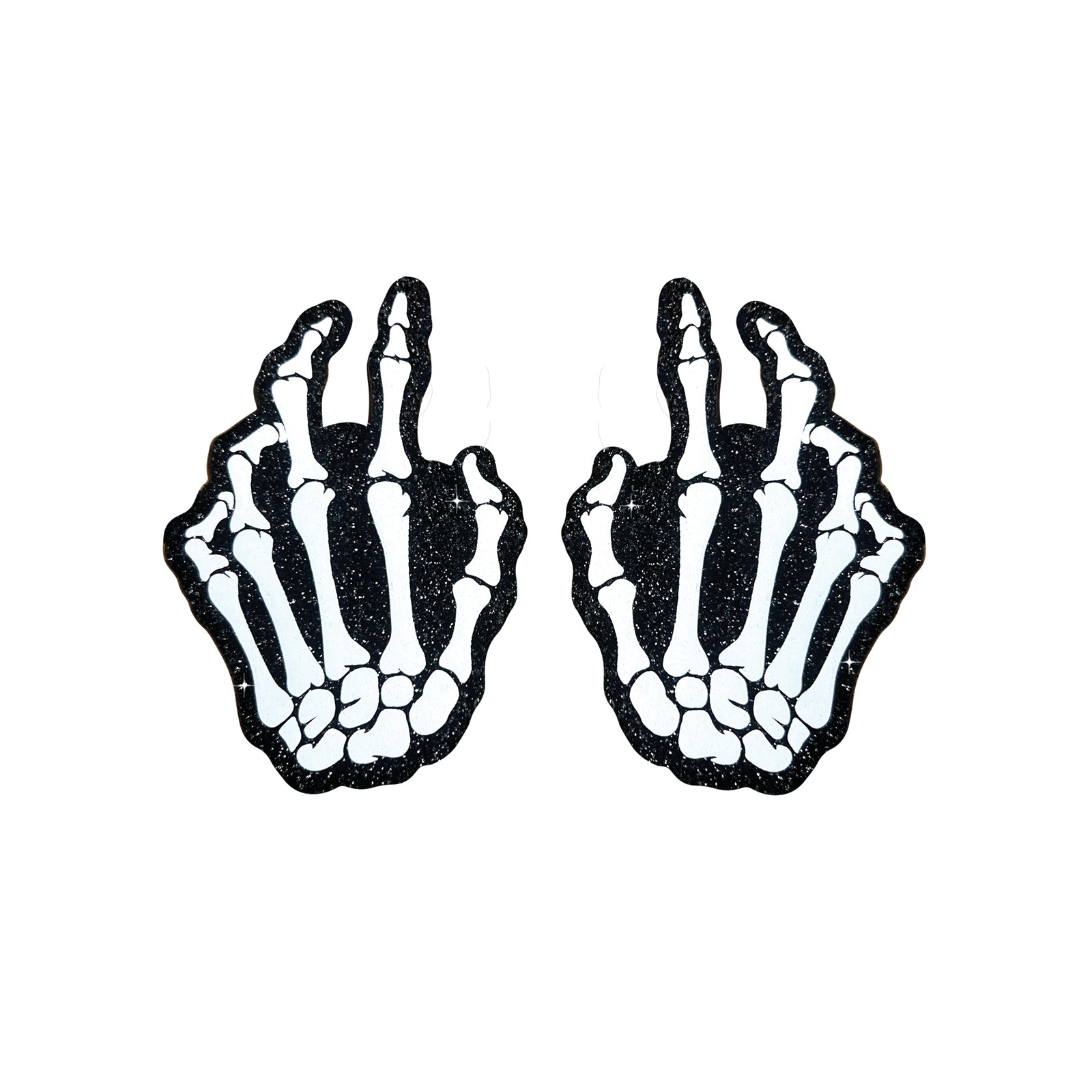 Neva Nude Holographic Skeleton Hands Pasties