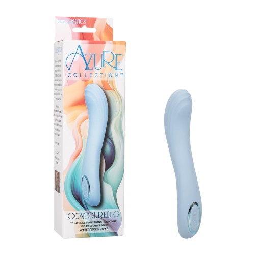 Vibrador Contorneado G de Azure Collection para Placer Definitivo