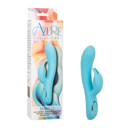 Azure Collection Bunny G Vibrator Blue