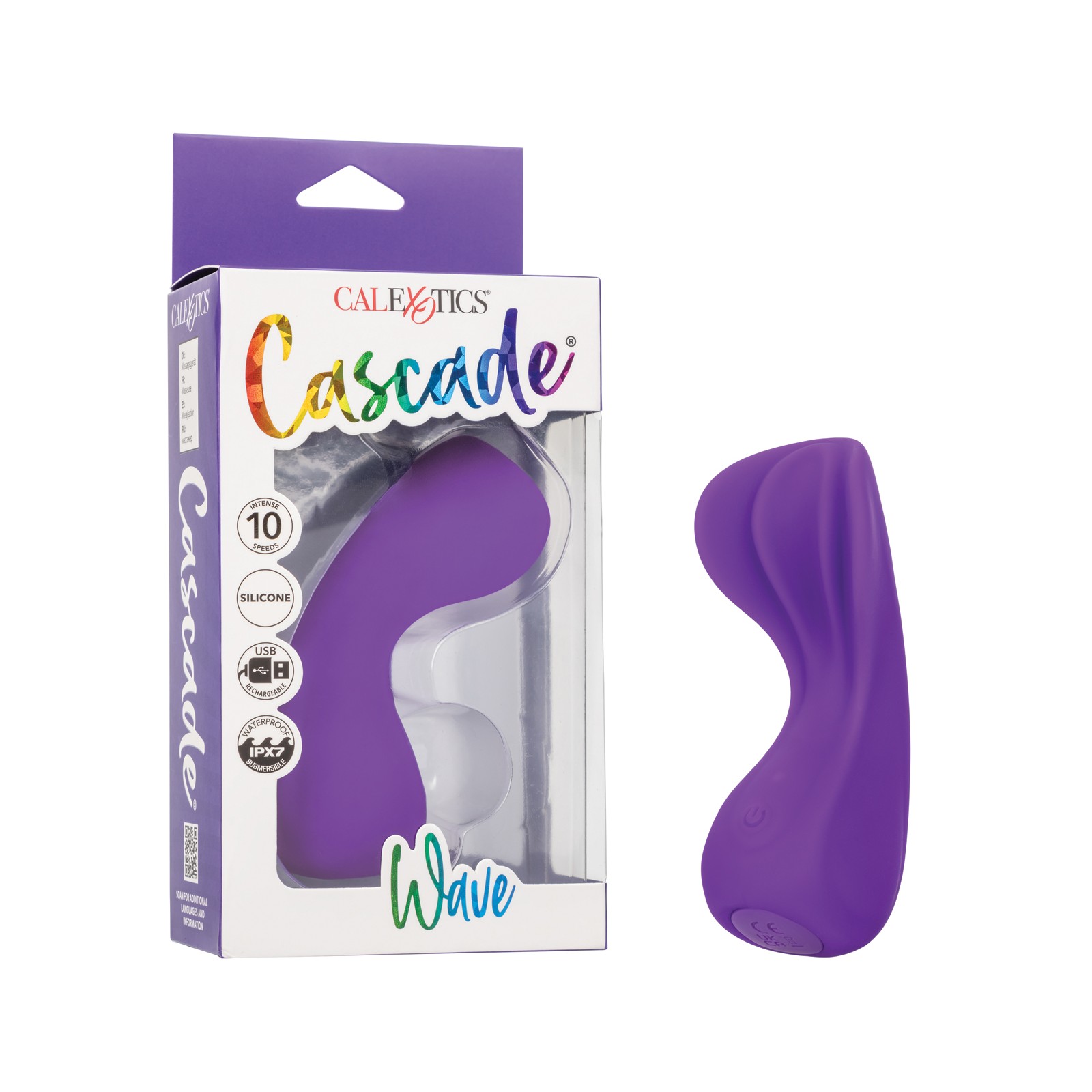 Masajeador Cascade Wave Púrpura para Placer Máximo