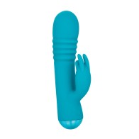 Thicc Chubby Thrusting Tickler Aqua Vibrator