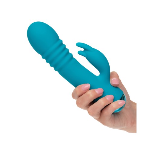 Thicc Chubby Thrusting Tickler Aqua Vibrator