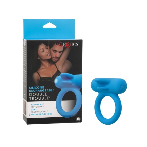 Couples Enhancer Silicone Rechargeable Double Trouble