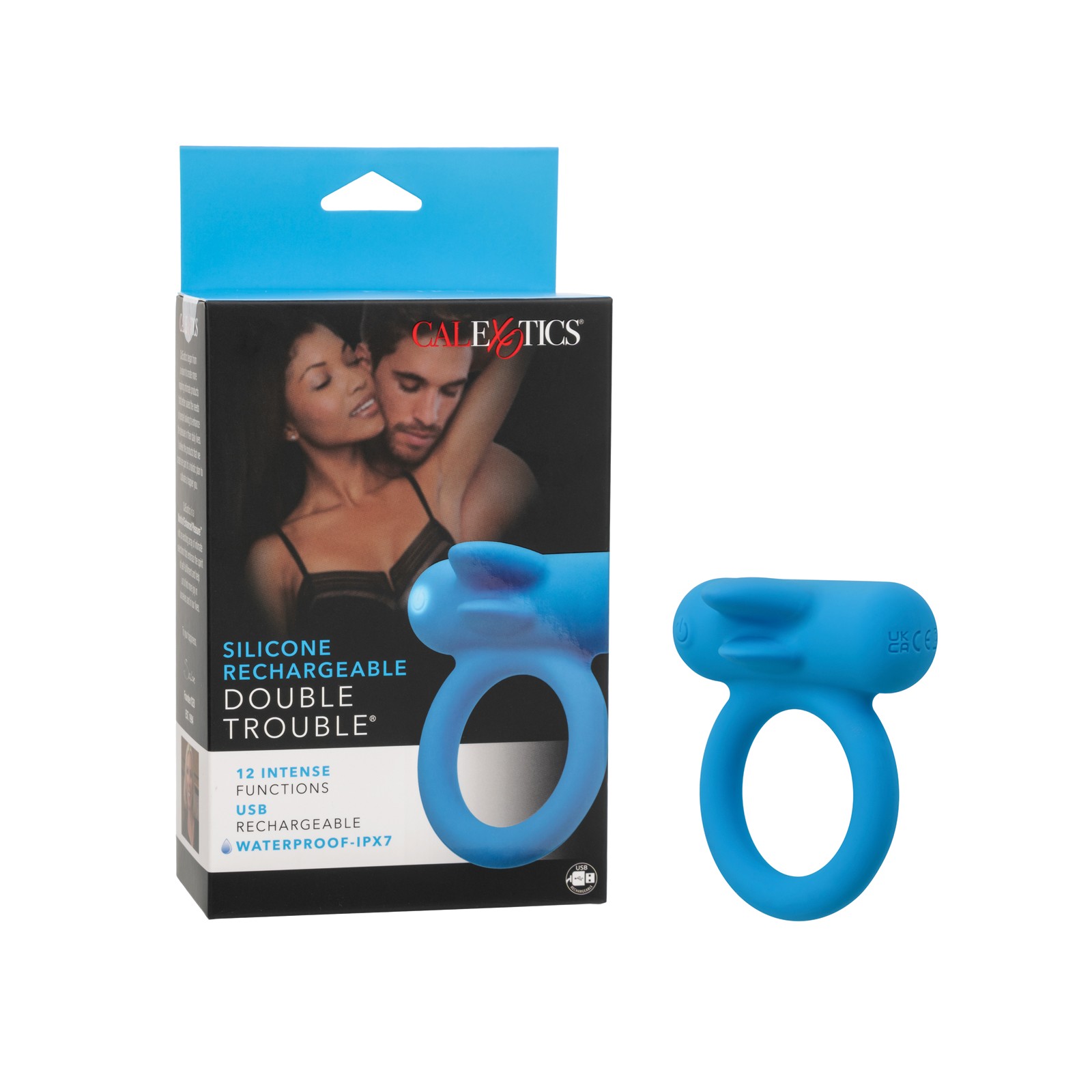 Couples Enhancer Silicone Rechargeable Double Trouble