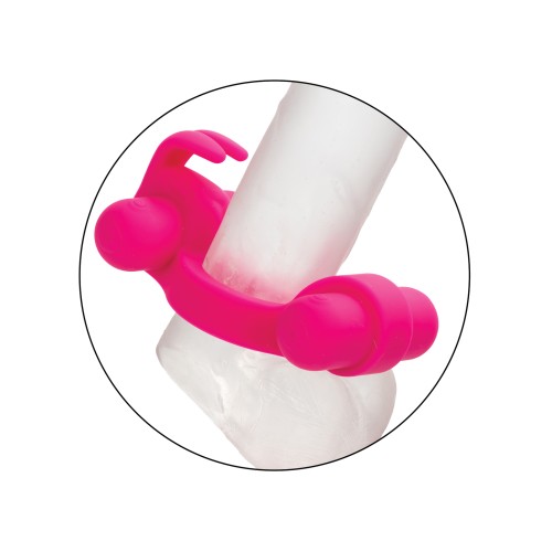 Silicone Rechargeable Rockin Rabbit Enhancer for Couples