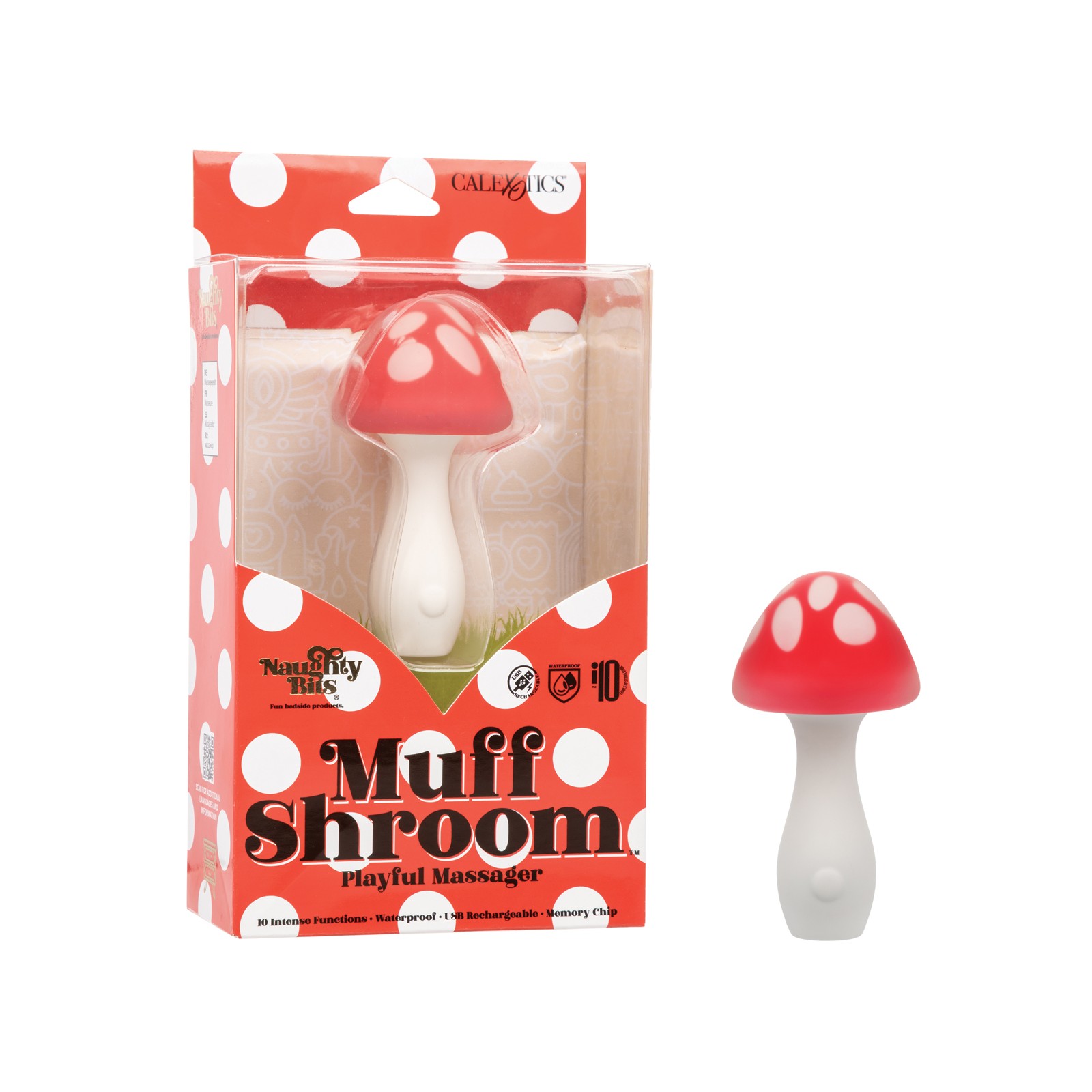 Masajeador Muff Shroom Naughty Bits para Aventuras Placenteras