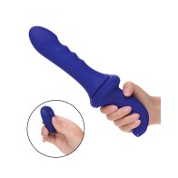 Overdrive Remote Control Sex Machine with Ridged Shaft Blue