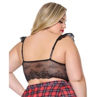 Bralette de Encaje con Copas Suaves